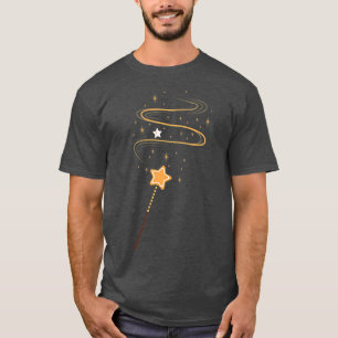 Terug Afdrukblauw Fairy Wings Fantasy Costume Fash T-shirt