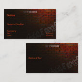 Terug Alley Visitekaartje (Voorkant / Achterkant)