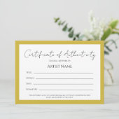 Terug Art Fotocertificaat van echtheid Feestdagenkaart (Staand voorkant)