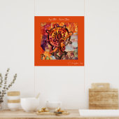 Terug Austin Aqua Fest afdrukken Poster (Keuken)