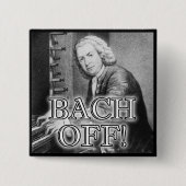 Terug Bach Af Grappige Knop Badge Speld Vierkante Button 5,1 Cm (Voorkant)