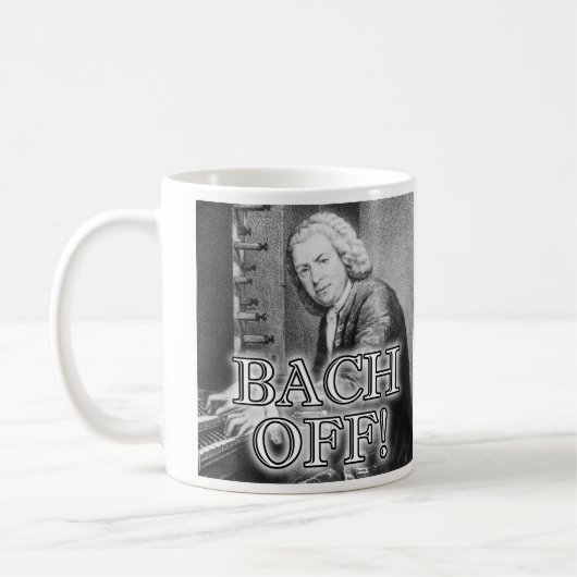 Terug Bach Uit Grappige Mok Reismok (Links)