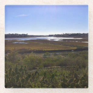 Terug Bay, Newport Beach, Californië Glazen Onderzetter