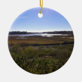 Terug Bay, Newport Beach, Californië Keramisch Ornament (Voorkant)