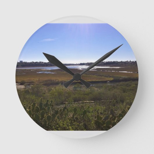 Terug Bay, Newport Beach, Californië Ronde Klok (Voorkant)