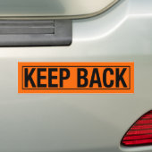 "TERUG BEWAREN" BUMPERSTICKER (Op auto)