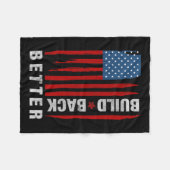 Terug Biden Kamala Harris 2020 Liberal Democraat G Fleece Deken (Voorkant (Horizontaal))