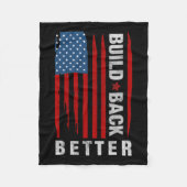 Terug Biden Kamala Harris 2020 Liberal Democraat G Fleece Deken (Voorkant)