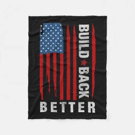 Terug Biden Kamala Harris 2020 Liberal Democraat G Fleece Deken (Voorkant)