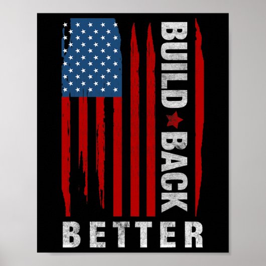 Terug Biden Kamala Harris 2020 Liberal Democraat G Poster (Voorkant)