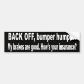 TERUG BUMPERSTICKER (Voorkant)