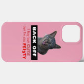 TERUG Cute Cat - Cute but Feisty Case-Mate iPhone Case (Achterkant (horizontaal))