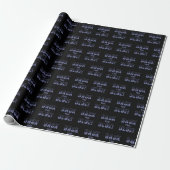 TERUG DE BLAUW CADEAUPAPIER (Uitgerold)