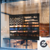 Terug de blauwe auto sticker (Cafe Raam)