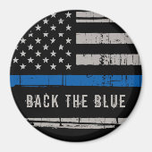 Terug de blauwe dunne blauwe lijn Magnet (Voorkant)