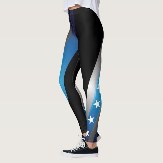 Terug de blauwe Leggings (Links)