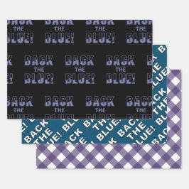 TERUG DE BLAUWE REEKS INPAKPAPIER VEL