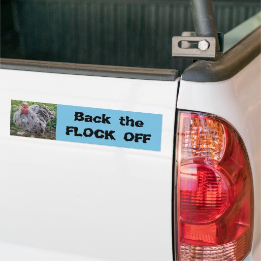 Terug de Bumpersticker van de Rooster van de WEG (Op Truck)