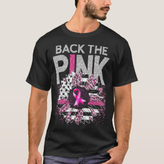 Terug de roze zonnebloempanker met zonnebloem t-shirt