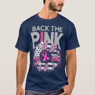Terug de roze zonnebloempanker met zonnebloem t-shirt