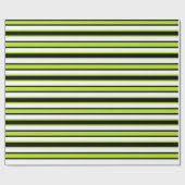 Terug en Forth Black en Lime Green Cadeaupapier (Vlak)