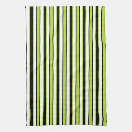 Terug en Forth Black en Lime Green Theedoek (Verticaal)