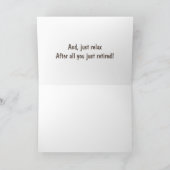 TERUG EN KLAAR OM DE KOFFIE/RELAX TE MELDEN KAART (Binnen)