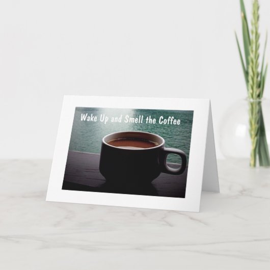 TERUG EN KLAAR OM DE KOFFIE/RELAX TE MELDEN KAART (Voorkant)