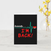 Terug en open hartchirurgie Harttransplantatie Gif Kaart (Gele Bloem)