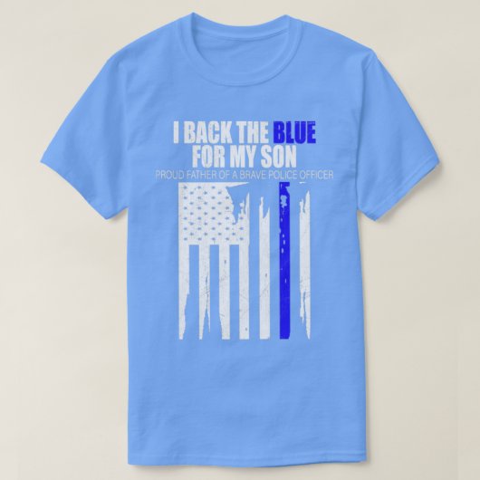 Terug het blauwe dat ik achter het blauw voor mijn t-shirt (Design voorkant)