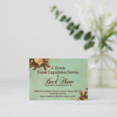 Terug Home-zendingen Aangepast Visitekaartje (Staand voorkant)