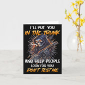 (terug) Ik zal je in de kofferbak stoppen en mense Kaart (Gele Bloem)