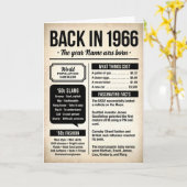 Terug in 1966, Leuke weetjes, 60ste verjaardag Kaart (Gele Bloem)