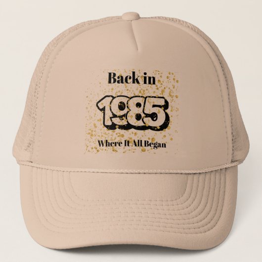 Terug in 1985, Waar Het Begon, Trucker Hoed Pet (Voorkant)