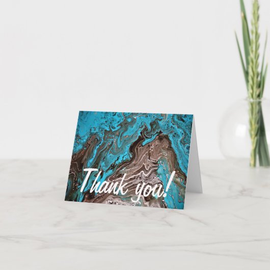 Terug in de blauwe bayou bedankkaart (Voorkant)