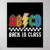 Terug in de klas rotsen terug naar school jongens  poster (Voorkant)