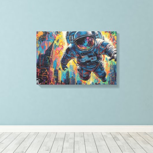 TERUG IN DE STAD-NYC 10 CANVAS AFDRUK (Insitu (Houten vloer))