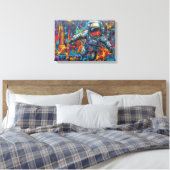 TERUG IN DE STAD-NYC 12 CANVAS AFDRUK (Insitu (Slaapkamer))