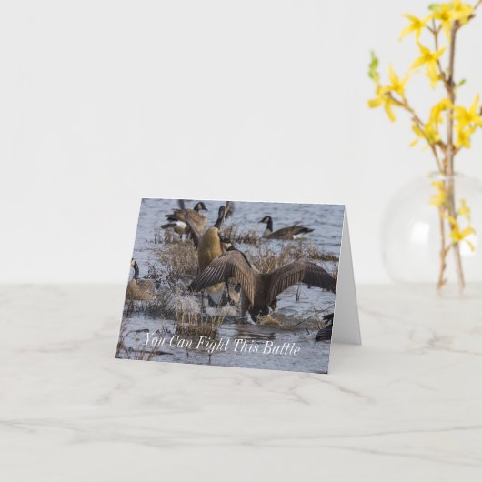 Terug in de strijd tegen deze Inspirerend Kaart (Gele Bloem)