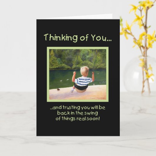 Terug in de Swing - goed Kaart (Gele Bloem)