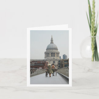 Terug in de tijd op Millennium Bridge Londen (6331 Kaart