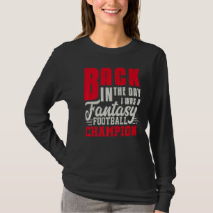 Terug in het Football Fantasy Champion-ontwerp T-shirt