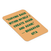 Terug in mijn eigen Bhagavad Gita Magneet (Rechterzijde)