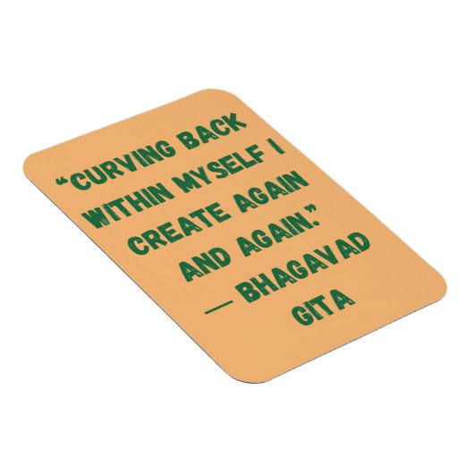 Terug in mijn eigen Bhagavad Gita Magneet (Rechterzijde)