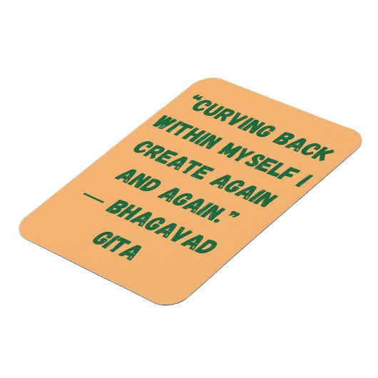 Terug in mijn eigen Bhagavad Gita Magneet (Linkerzijde)