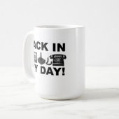 Terug In Mijn Tijd Retro Grappige Mok (Voorkant links)