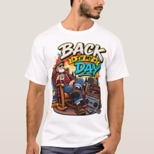 Terug in mijn tijd – Retro Opa Vintage Herinnering T-shirt