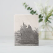 Terug in Texas. Briefkaart (Staand voorkant)