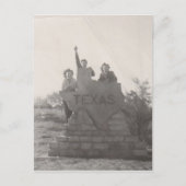 Terug in Texas. Briefkaart (Voorkant)
