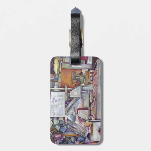 Terug in Tien minuten, de verjaardag van Forgot Wi Bagagelabel (Achterkant verticaal)